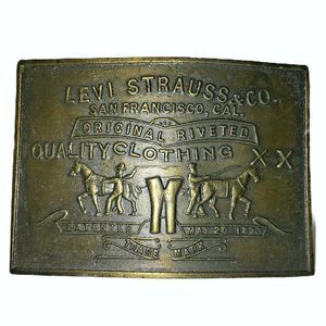 Vtg Levi Strauss San Francisco Cal Belt Buckle